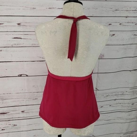 Spanx Tankini Halter Swimsuit Top Size 10 - Picture 4 of 7